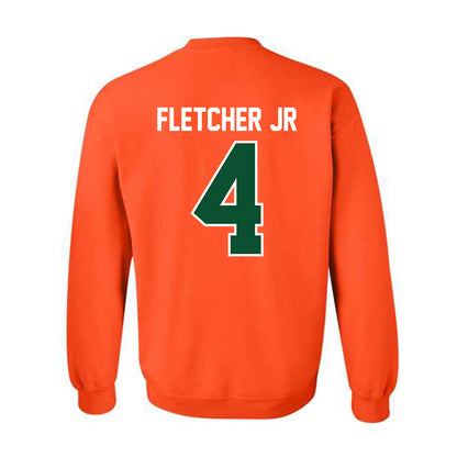 Miami - NCAA Football : Mark Fletcher Jr - Classic Shersey Crewneck Sweatshirt-1