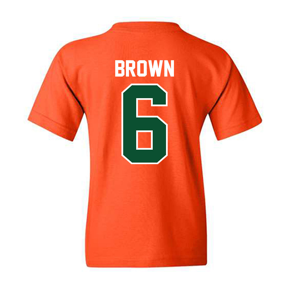 Miami - NCAA Football : CharMar Brown - Classic Shersey Youth T-Shirt-1