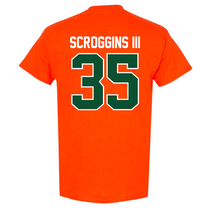 Miami - NCAA Football : Herbert Scroggins III - Classic Shersey T-Shirt-1