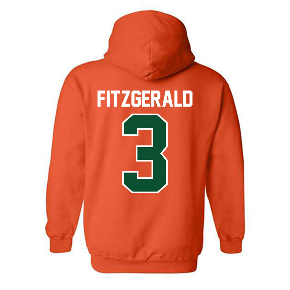 Miami - NCAA Football : Bryce Fitzgerald - Classic Shersey Hooded Sweatshirt-1