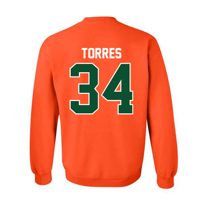 Miami - NCAA Baseball : Michael Torres - Classic Shersey Crewneck Sweatshirt-1