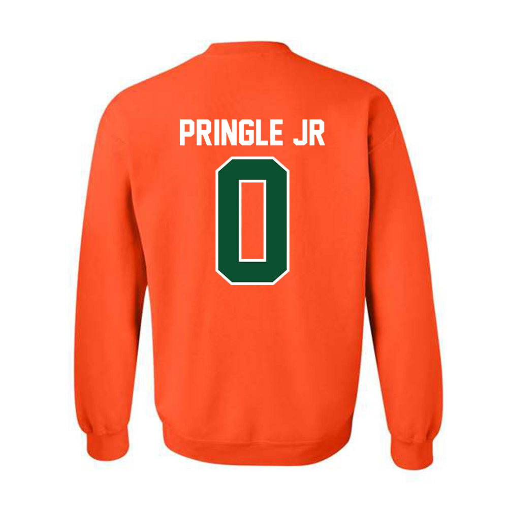 Miami - NCAA Football : Girard Pringle Jr - Classic Shersey Crewneck Sweatshirt-1