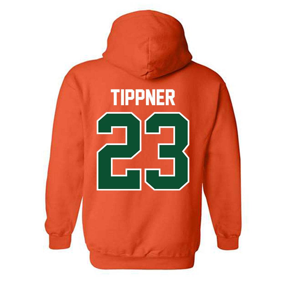 Miami - NCAA Women's Basketball : Meredith Tippner - Classic Shersey Hooded Sweatshirt-1
