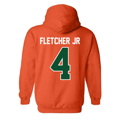 Miami - NCAA Football : Mark Fletcher Jr - Classic Shersey Hooded Sweatshirt-1