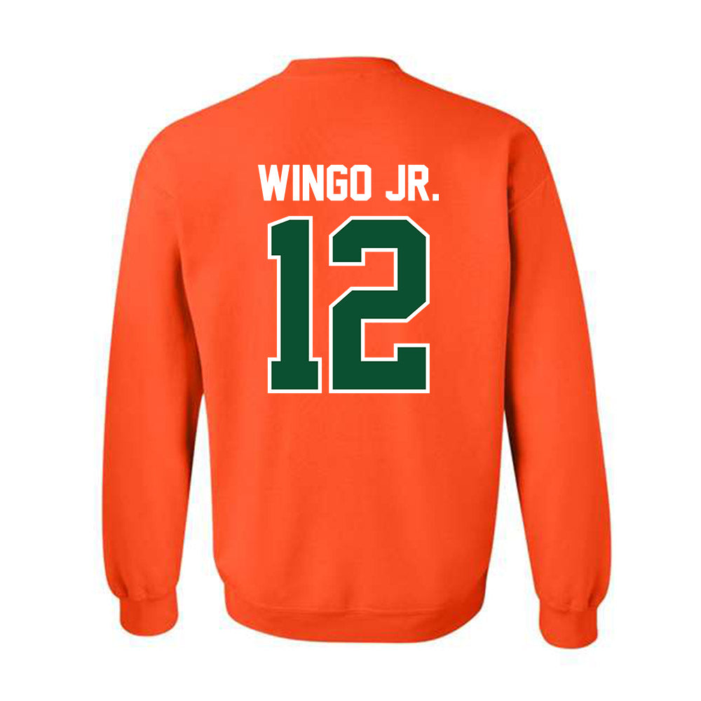 Miami - NCAA Football : Somourian Wingo Jr. - Classic Shersey Crewneck Sweatshirt-1