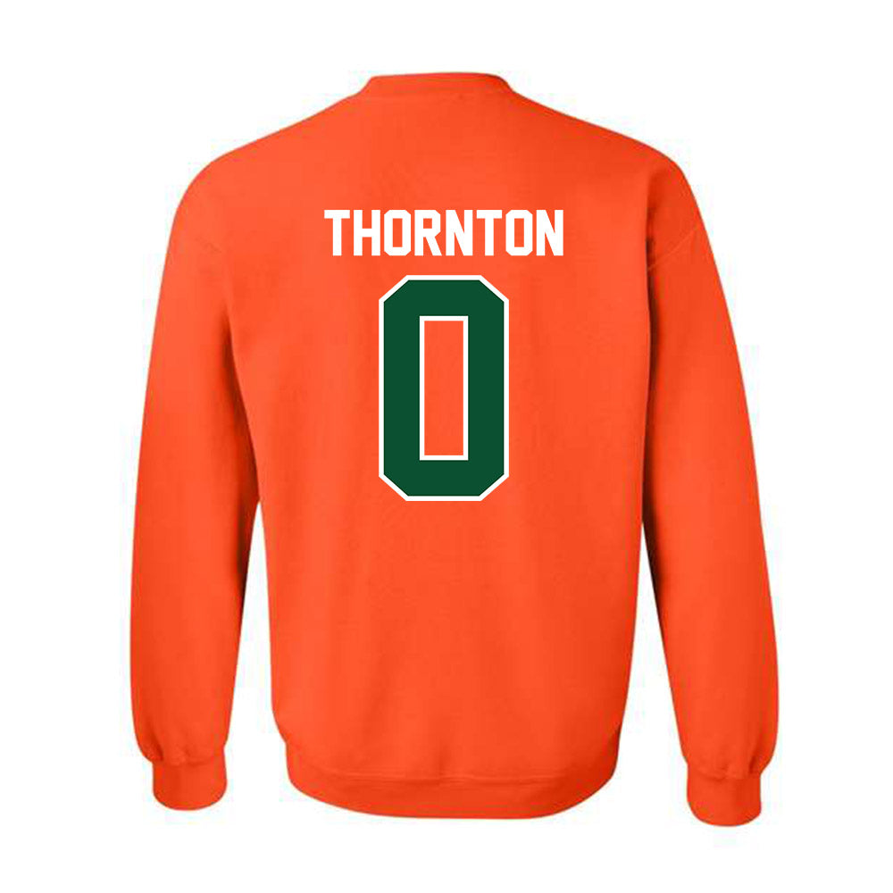 Miami - NCAA Football : Omar Thornton - Classic Shersey Crewneck Sweatshirt-1