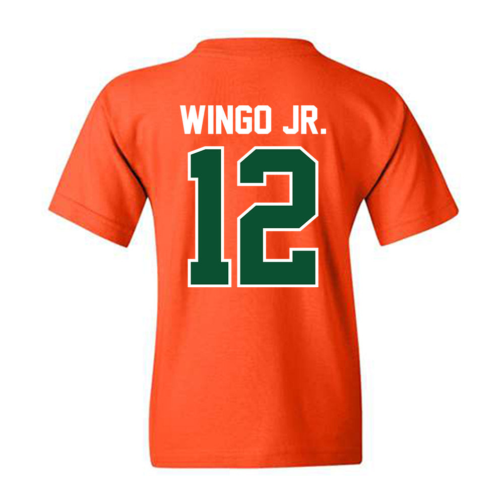 Miami - NCAA Football : Somourian Wingo Jr. - Classic Shersey Youth T-Shirt-1