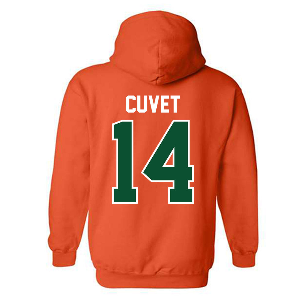 Miami - NCAA Baseball : Daniel Cuvet - Classic Shersey Hooded Sweatshirt-1