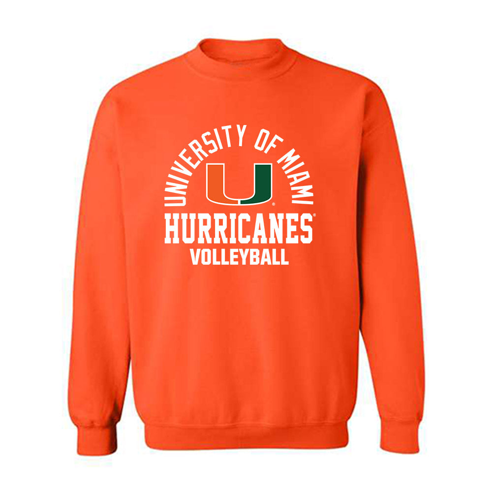 Miami - NCAA Women's Volleyball : Logan Wiley - Classic Shersey Crewneck Sweatshirt-0