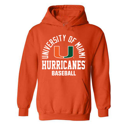 Miami - NCAA Baseball : Donavan Jeffrey - Classic Shersey Hooded Sweatshirt-0