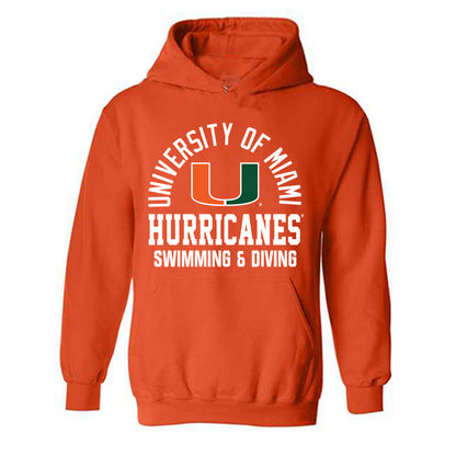 Miami - NCAA Women's Swimming & Diving : Leah Treglia - Classic Shersey Hooded Sweatshirt-0