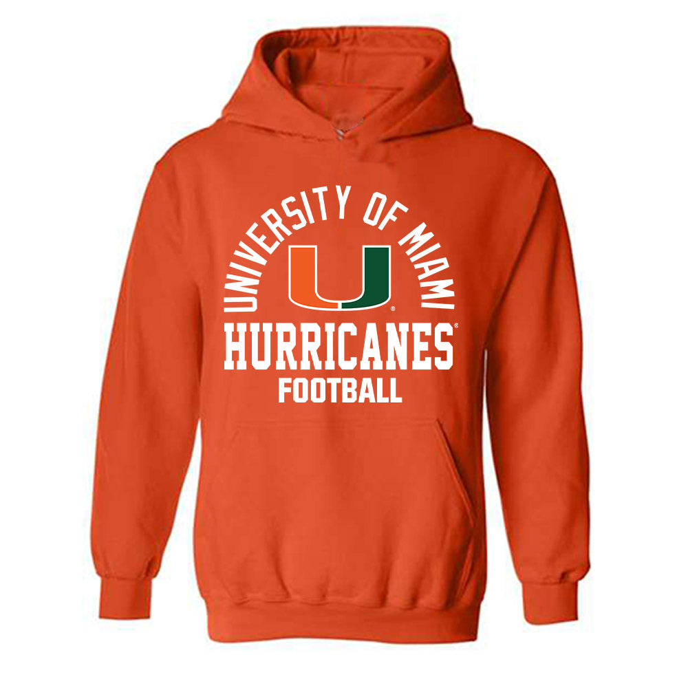 Miami - NCAA Football : Asharri Charles - Classic Shersey Hooded Sweatshirt-0