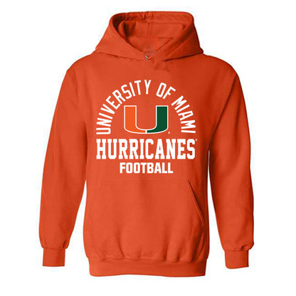 Miami - NCAA Football : Asharri Charles - Classic Shersey Hooded Sweatshirt-0