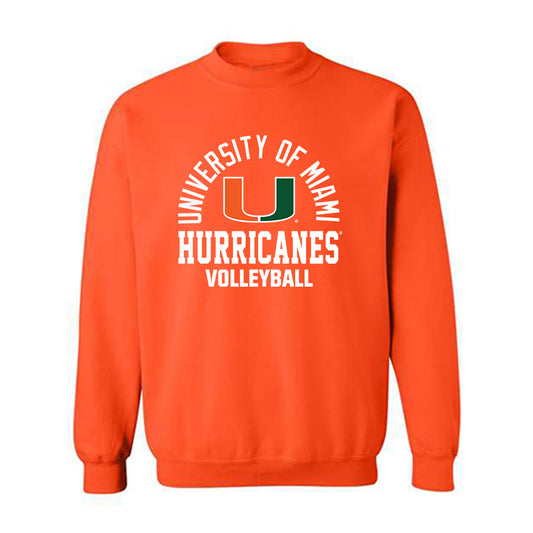 Miami - NCAA Women's Volleyball : Denitsa Angelova - Classic Shersey Crewneck Sweatshirt-0