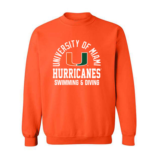 Miami - NCAA Women's Swimming & Diving : Leah Treglia - Classic Shersey Crewneck Sweatshirt-0