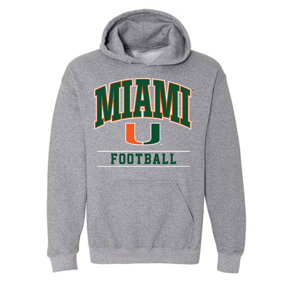 Miami - NCAA Football : Asharri Charles - Classic Shersey Hooded Sweatshirt-0