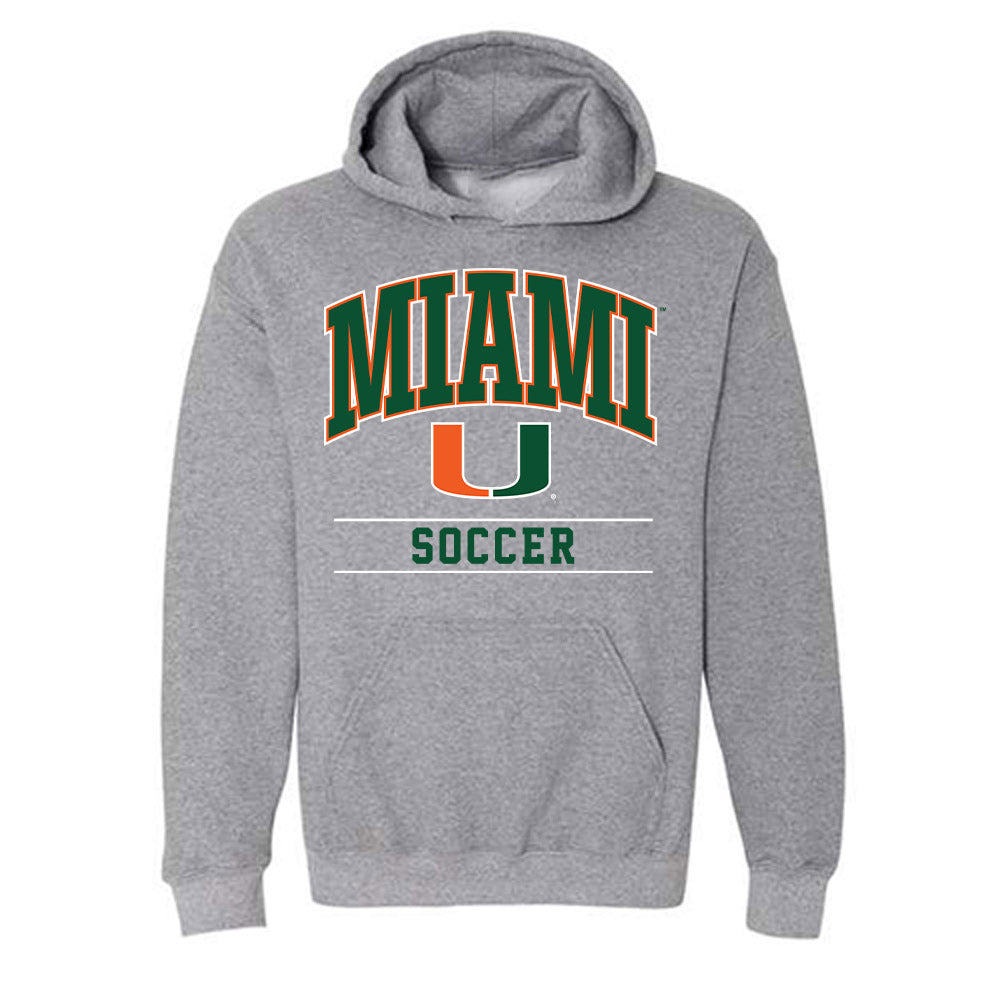Miami - NCAA Women's Soccer : Carlie Wysocki - Classic Shersey Hooded Sweatshirt-0