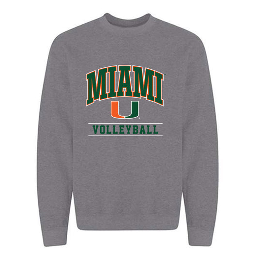 Miami - NCAA Women's Volleyball : Denitsa Angelova - Classic Shersey Crewneck Sweatshirt-0