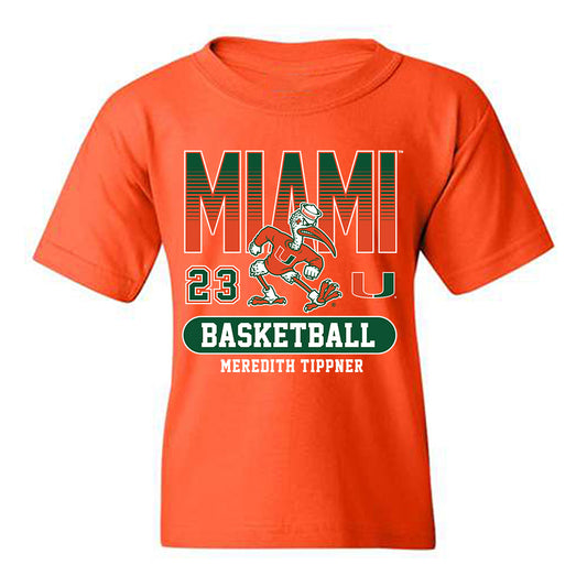 Miami - NCAA Women's Basketball : Meredith Tippner - Classic Fashion Shersey Youth T-Shirt-0