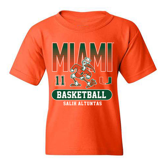 Miami - NCAA Men's Basketball : Salih Altuntas - Classic Fashion Shersey Youth T-Shirt-0