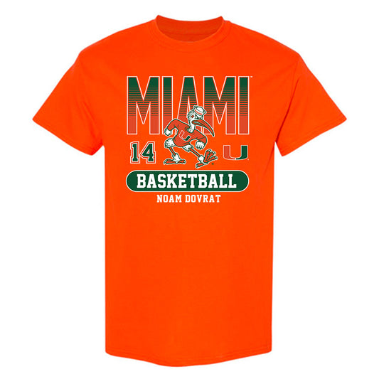 Miami - NCAA Men's Basketball : Noam Dovrat - Classic Fashion Shersey T-Shirt-0