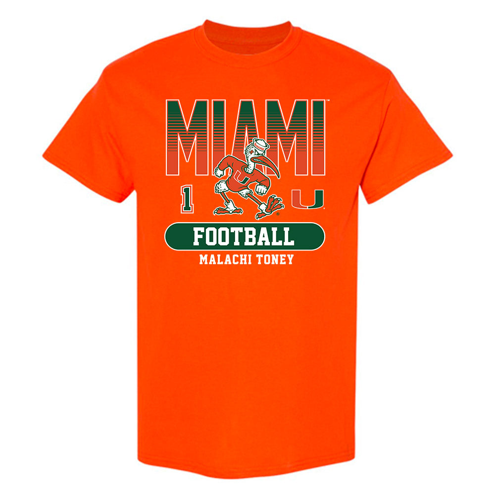 Miami - NCAA Football : Malachi Toney - Classic Fashion Shersey T-Shirt-0