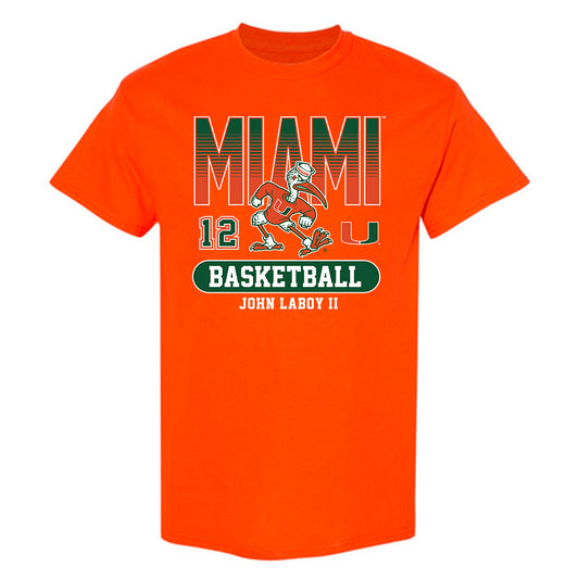 Miami - NCAA Men's Basketball : John Laboy II - Classic Fashion Shersey T-Shirt-0