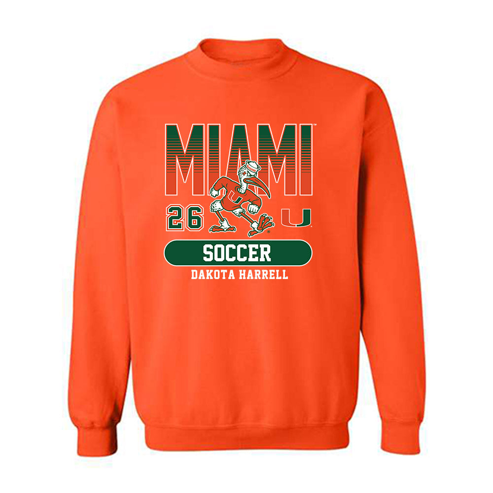 Miami - NCAA Women's Soccer : Dakota Harrell - Classic Fashion Shersey Crewneck Sweatshirt-0