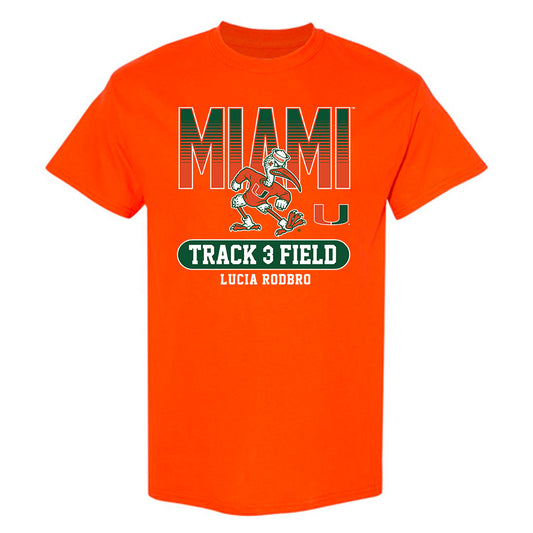 Miami - NCAA Women's Track & Field : Lucia Rodbro - Classic Fashion Shersey T-Shirt-0
