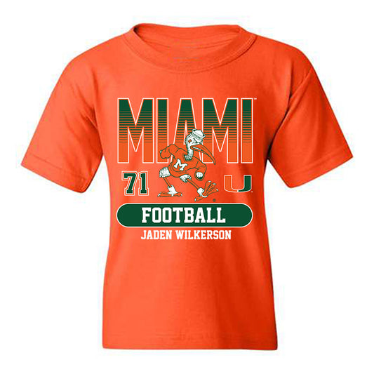 Miami - NCAA Football : Jaden Wilkerson - Classic Fashion Shersey Youth T-Shirt-0