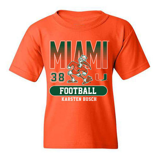 Miami - NCAA Football : Karsten Busch - Classic Fashion Shersey Youth T-Shirt-0