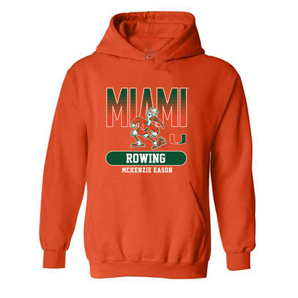 Miami - NCAA Women's Rowing : McKenzie Eason - Classic Fashion Shersey Hooded Sweatshirt-0