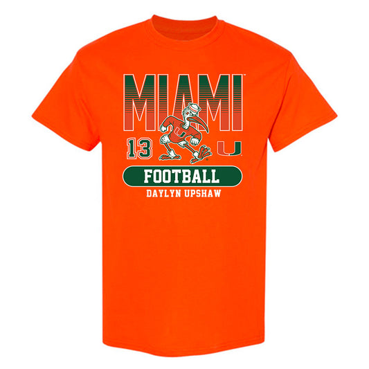 Miami - NCAA Football : Daylyn Upshaw - Classic Fashion Shersey T-Shirt-0