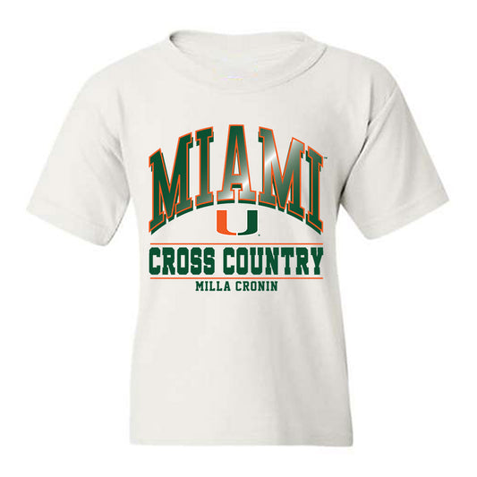 Miami - NCAA Women's Cross Country : Milla Cronin - Classic Fashion Shersey Youth T-Shirt-0