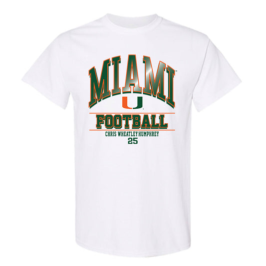 Miami - NCAA Football : Chris Wheatley-Humphrey - Classic Fashion Shersey T-Shirt-0