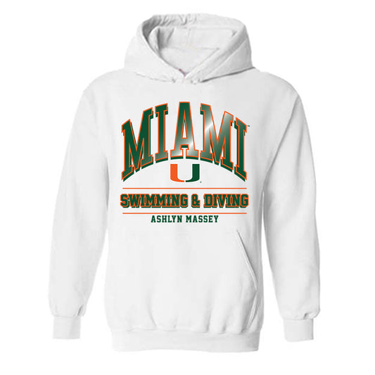 Miami - NCAA Women's Swimming & Diving : Ashlyn Massey - Classic Fashion Shersey Hooded Sweatshirt