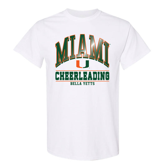 Miami - NCAA Cheerleading : Bella Yetts - Classic Fashion Shersey T-Shirt-0