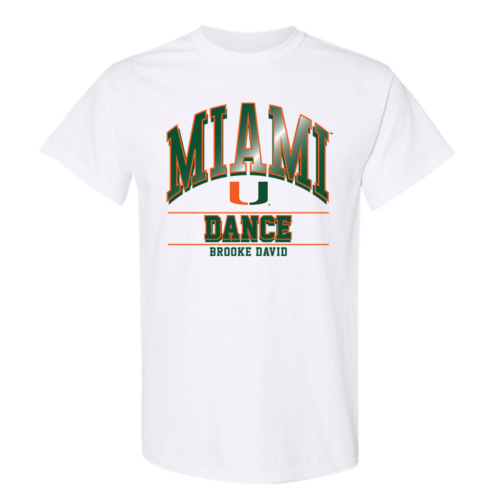 Miami - NCAA Dance Team : Brooke David - Classic Fashion Shersey T-Shirt-0