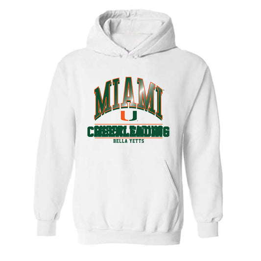 Miami - NCAA Cheerleading : Bella Yetts - Classic Fashion Shersey Hooded Sweatshirt-0