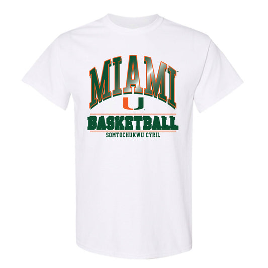 Miami - NCAA Men's Basketball : Somtochukwu Cyril - Classic Fashion Shersey T-Shirt-0