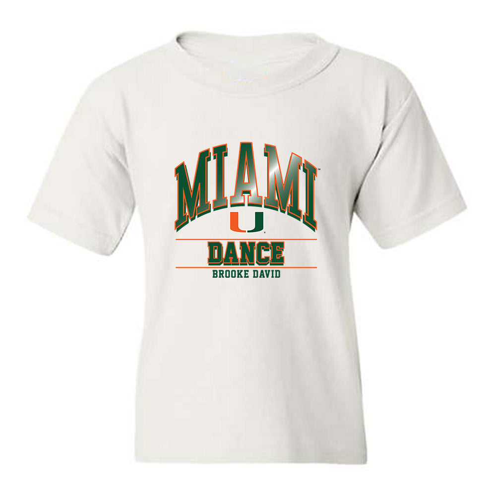 Miami - NCAA Dance Team : Brooke David - Classic Fashion Shersey Youth T-Shirt-0