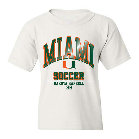 Miami - NCAA Women's Soccer : Dakota Harrell - Classic Fashion Shersey Youth T-Shirt-0