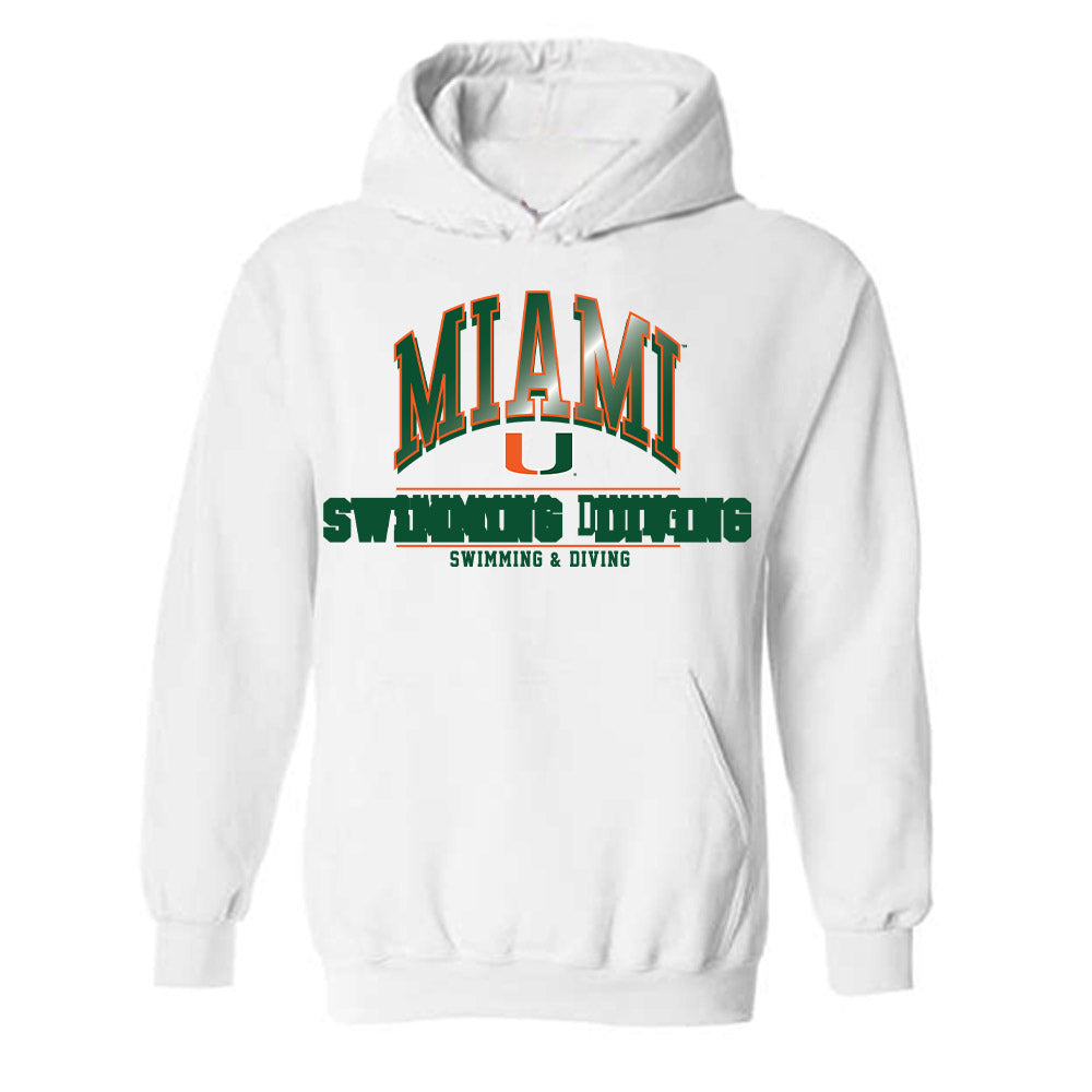 Miami - NCAA Women's Swimming & Diving : Leah Treglia - Classic Fashion Shersey Hooded Sweatshirt-0