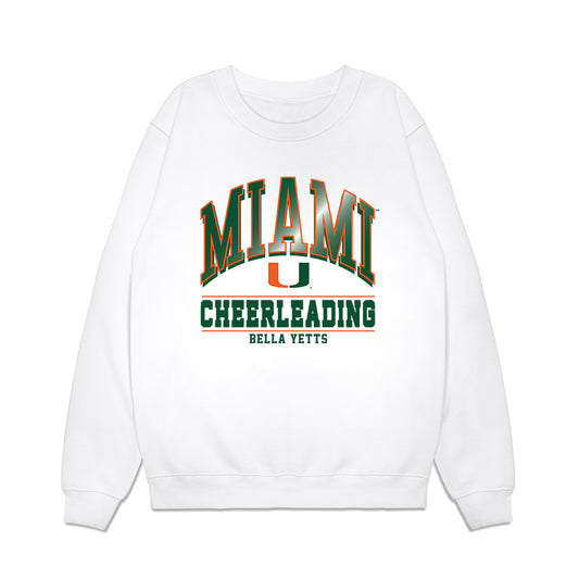 Miami - NCAA Cheerleading : Bella Yetts - Classic Fashion Shersey Crewneck Sweatshirt-0