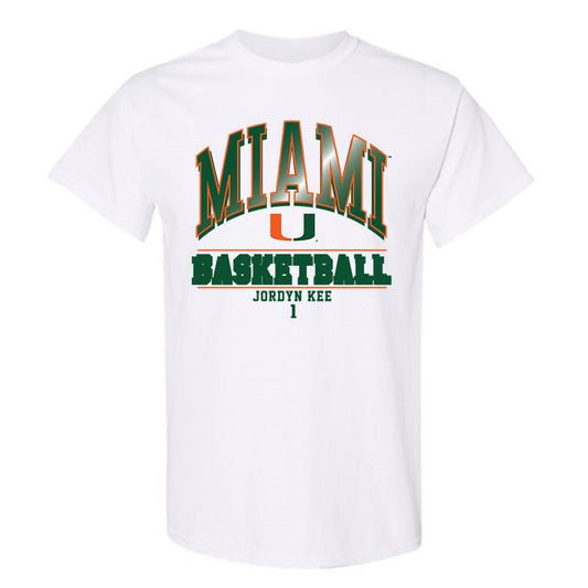 Miami - NCAA Men's Basketball : Jordyn Kee - Classic Fashion Shersey T-Shirt-0