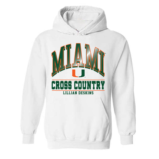 Miami - NCAA Women's Cross Country : Lillian Deskins - Classic Fashion Shersey Hooded Sweatshirt-0
