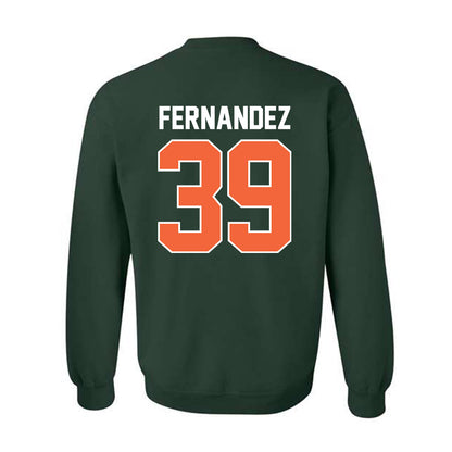 Miami - NCAA Baseball : Michael Fernandez - Sports Shersey Crewneck Sweatshirt-1