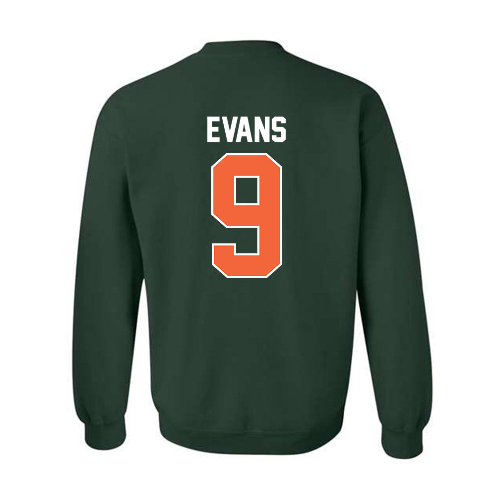 Miami - NCAA Baseball : Rob Evans - Sports Shersey Crewneck Sweatshirt-1