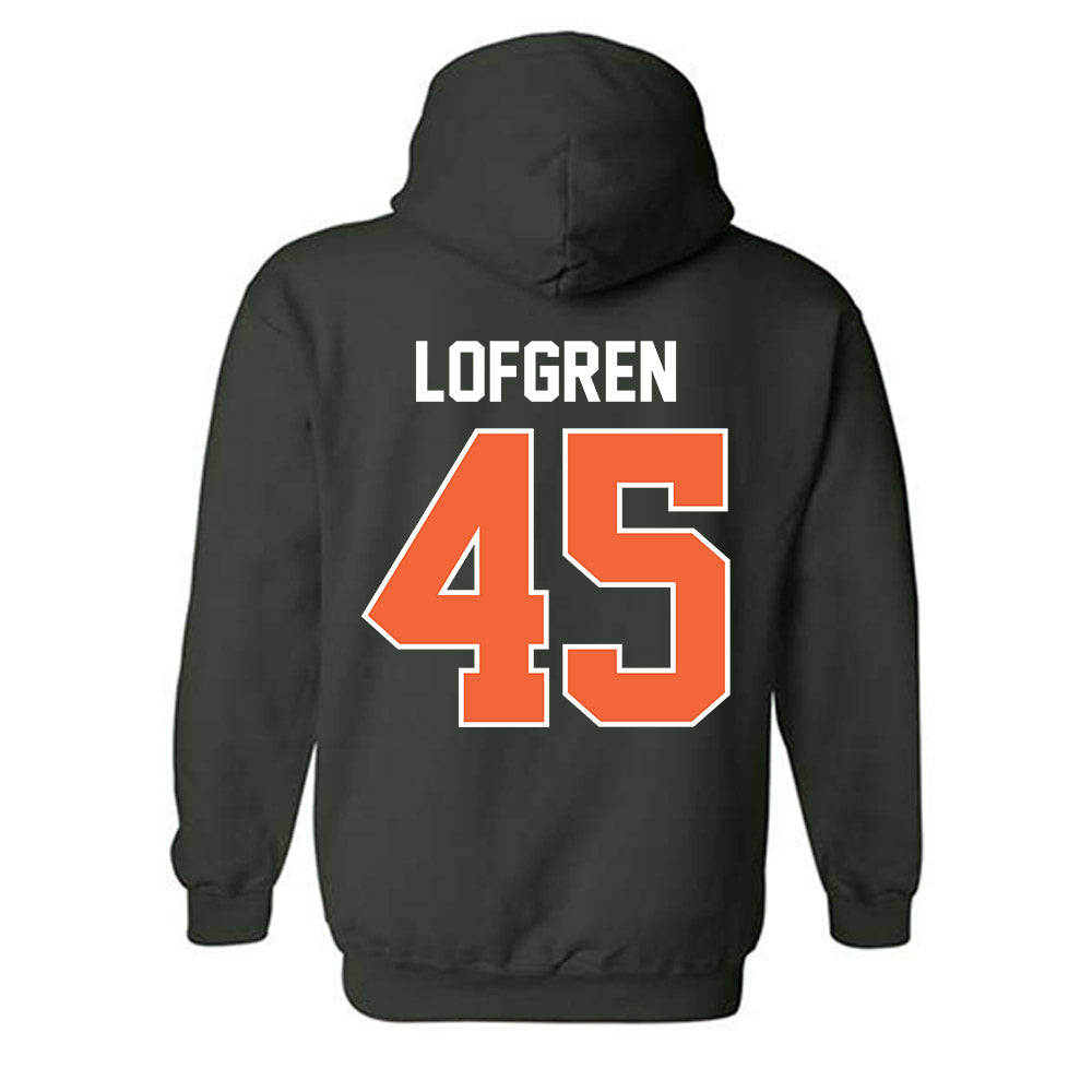 Miami - NCAA Baseball : Brixton Lofgren - Sports Shersey Hooded Sweatshirt-1