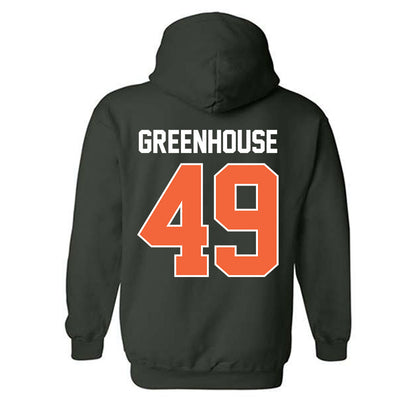 Miami - NCAA Baseball : Mason Greenhouse - Sports Shersey Hooded Sweatshirt-1
